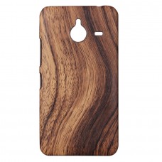 Microsoft Lumia 640 XL - Wood Pattern PU Leather PC Hard Protective Phone Cover Case